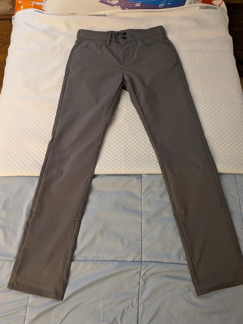 J. Crew Men's Gray 5 pocket Tech Stretch Pants NWT